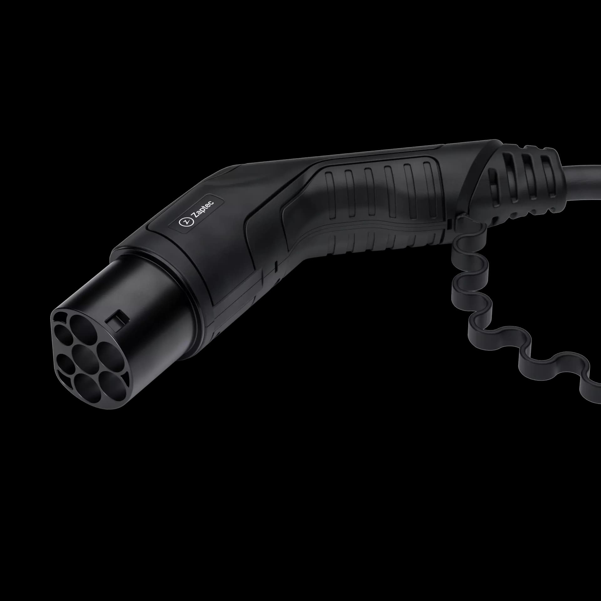 Svart ladekabel type 2