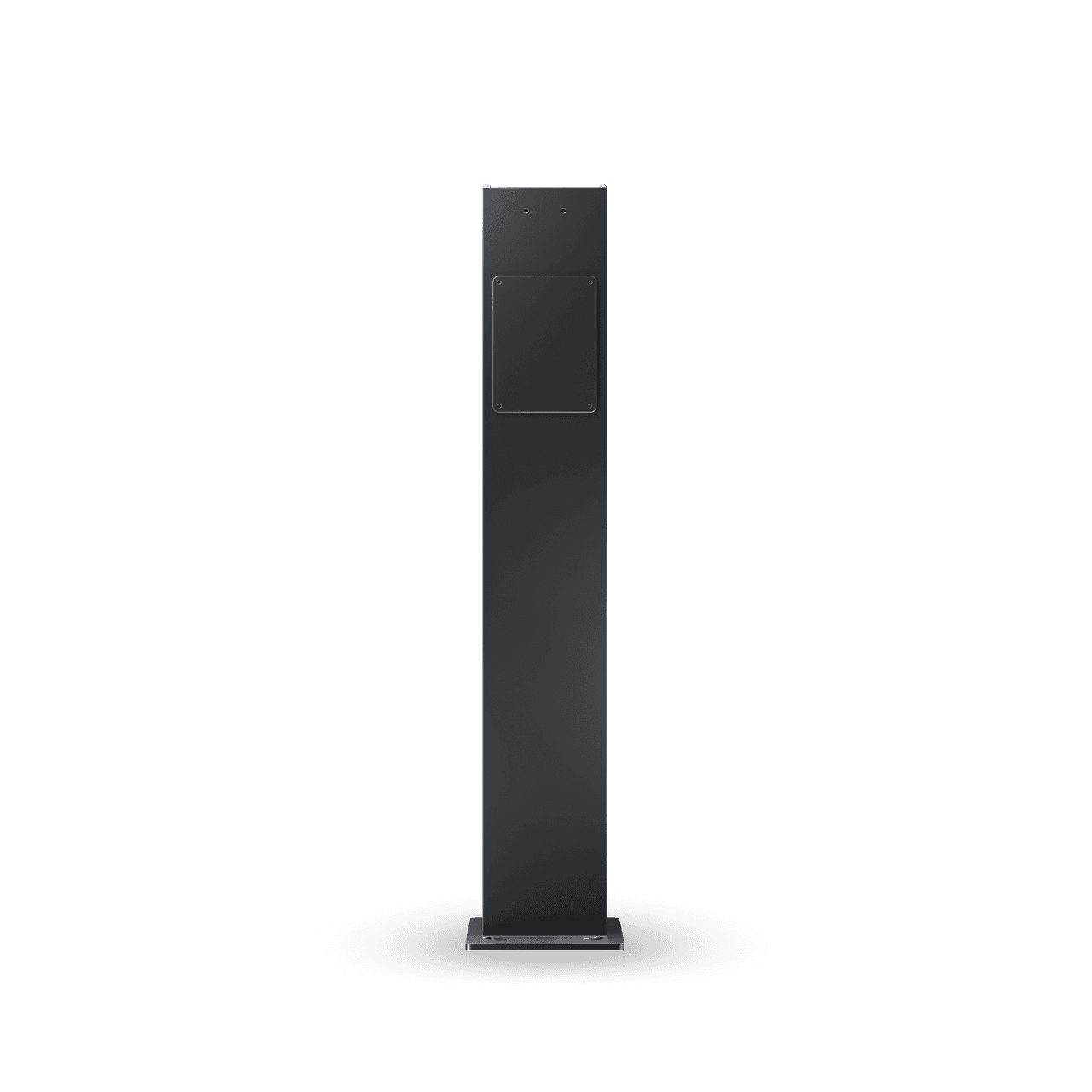 Zaptec Column en mattsvart rektangulär stolpe för laddboxar