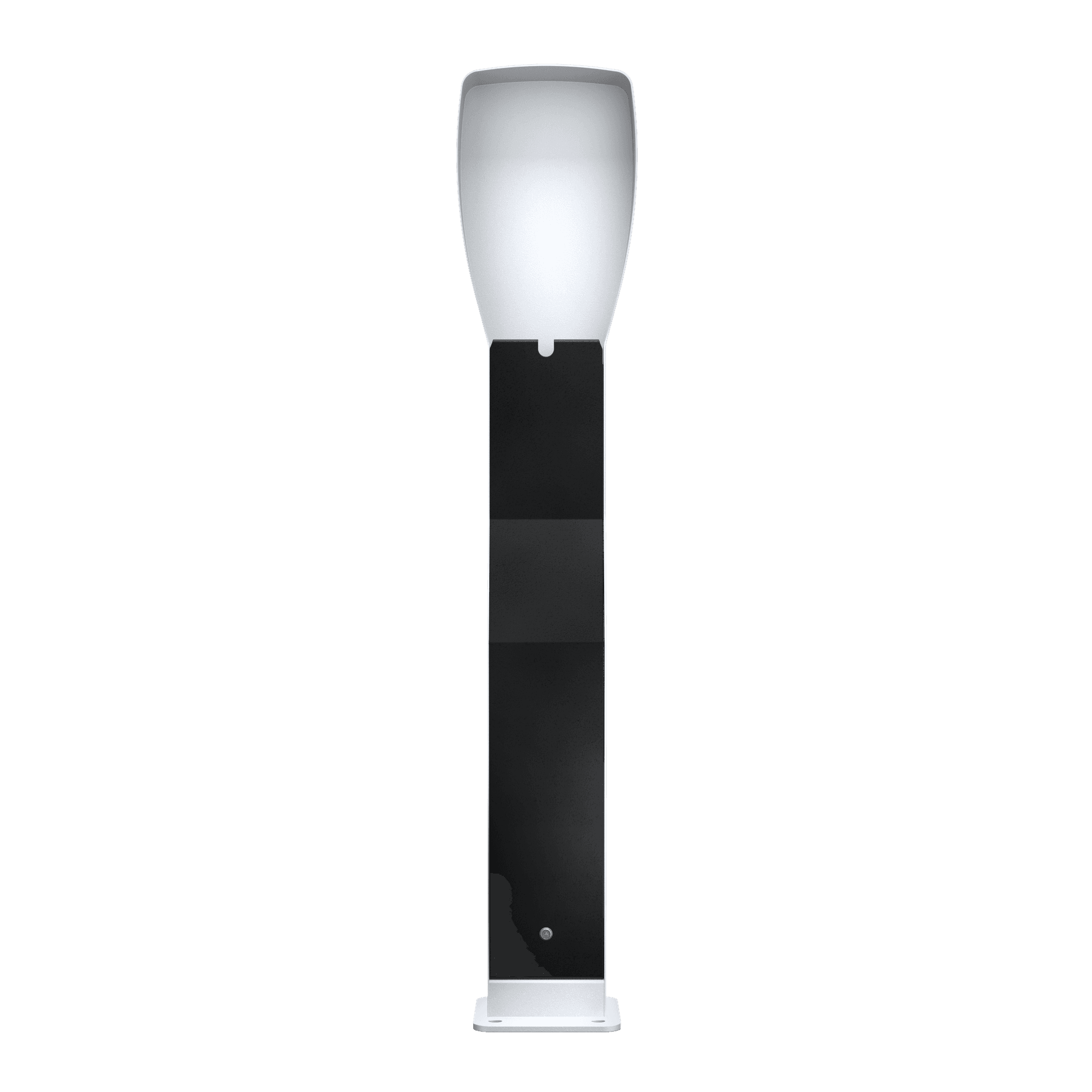 Zaptec singel Premium Column, laddstolpe i grå och svart för en Zaptec Pro laddbox