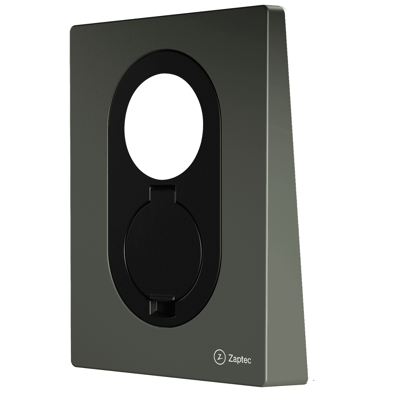 Front cover till Zaptec Go i Moss Green