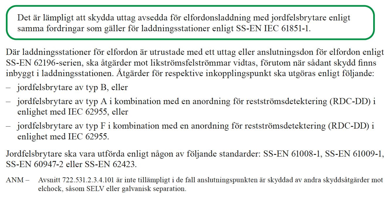 utdrag ur text om elinstallation