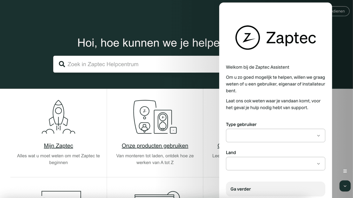 Zaptec App Zaptec Assistant: de virtuele eerste hulp bij laadproblemen | Zaptec